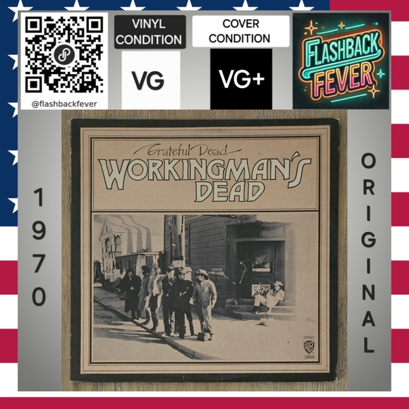 GRATEFUL DEAD•Workingman's Dead•Warner Bros. Records (#WS 1869)•Pitman P… - Picture 1 of 10